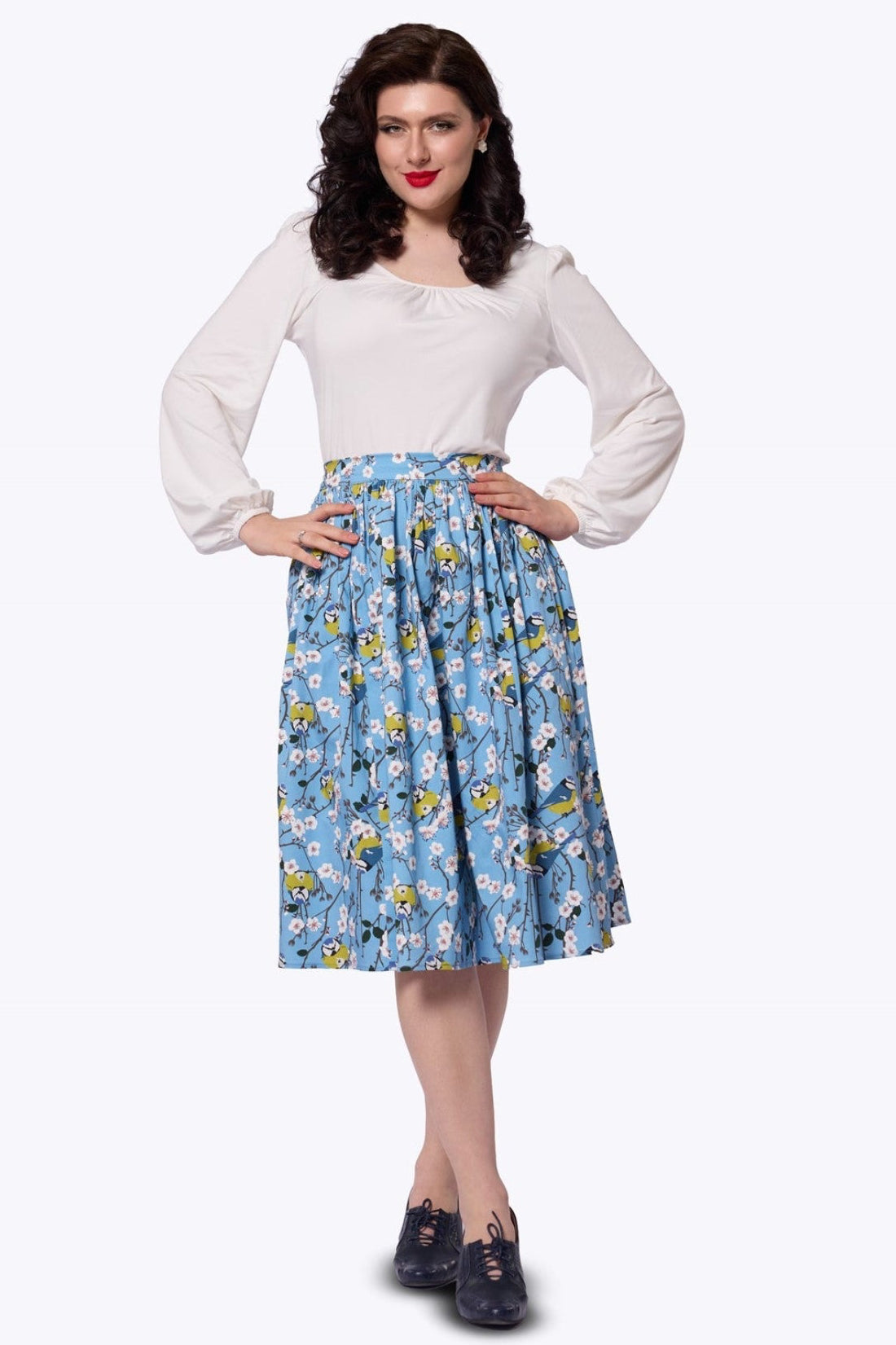Jasmine Blossom Birds Skirt