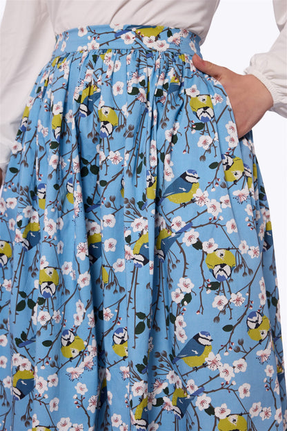 Jasmine Blossom Birds Skirt