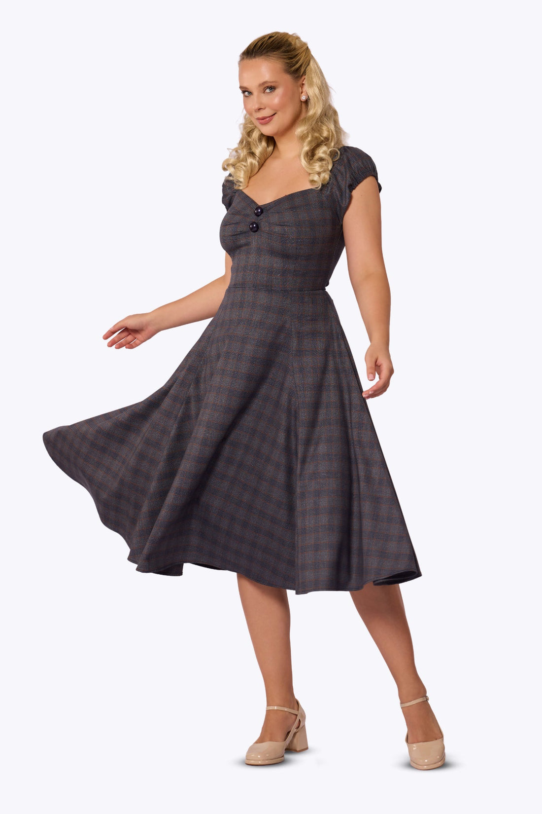 Dolores Prince of Wales Plaid Doll Dress