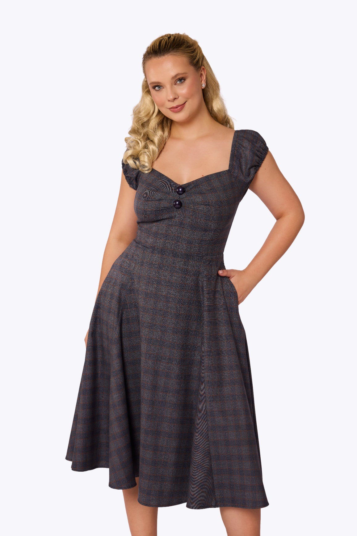 Dolores Prince of Wales Plaid Doll Dress