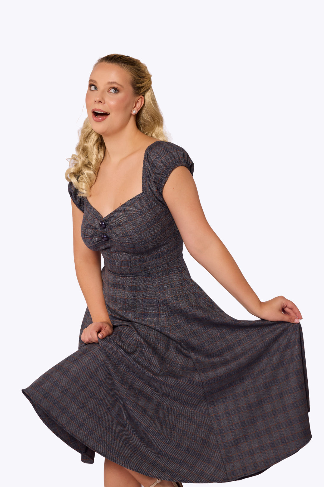 Dolores Prince of Wales Plaid Doll Dress