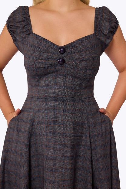 Dolores Prince of Wales Plaid Doll Dress