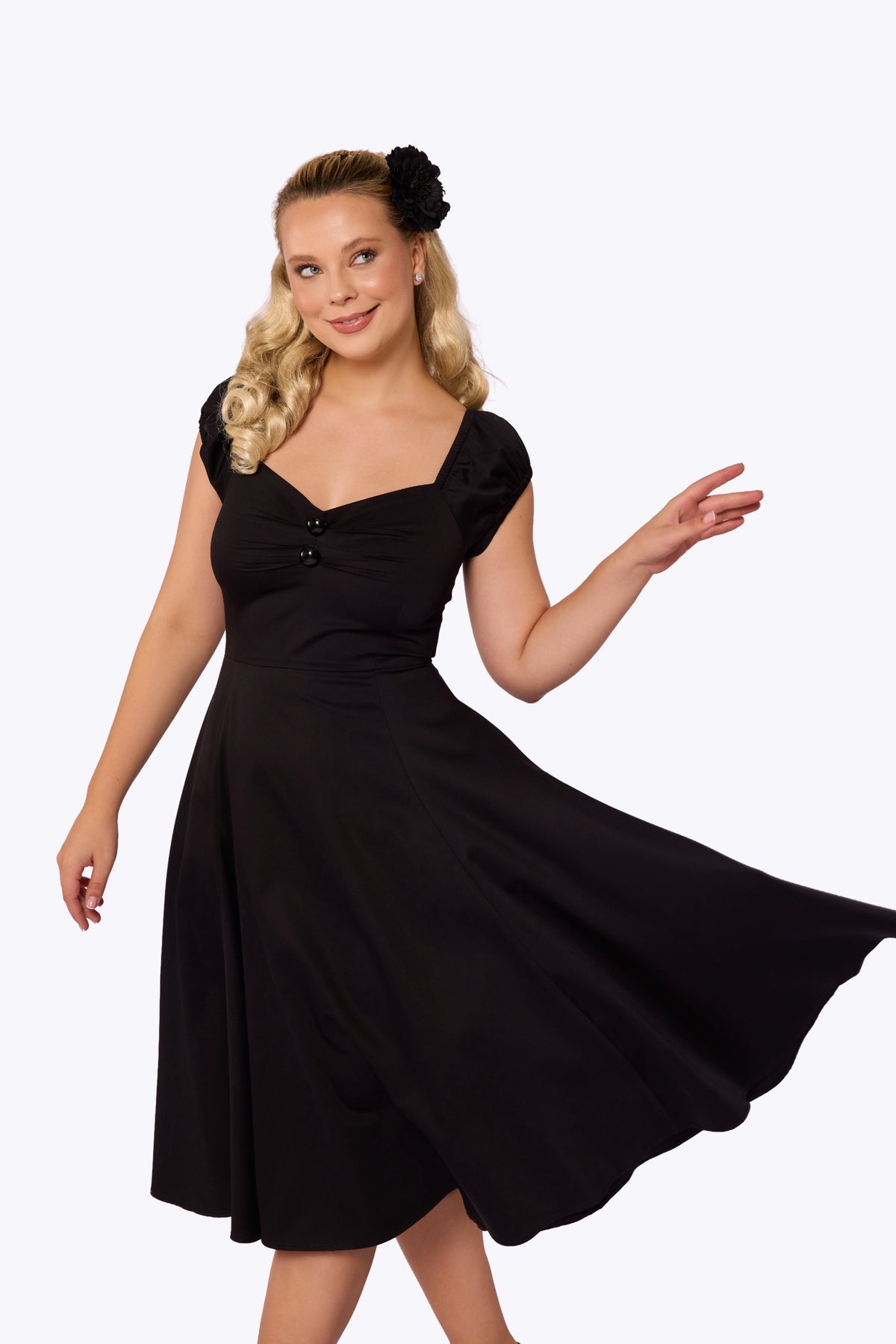 Dolores Black Doll Dress