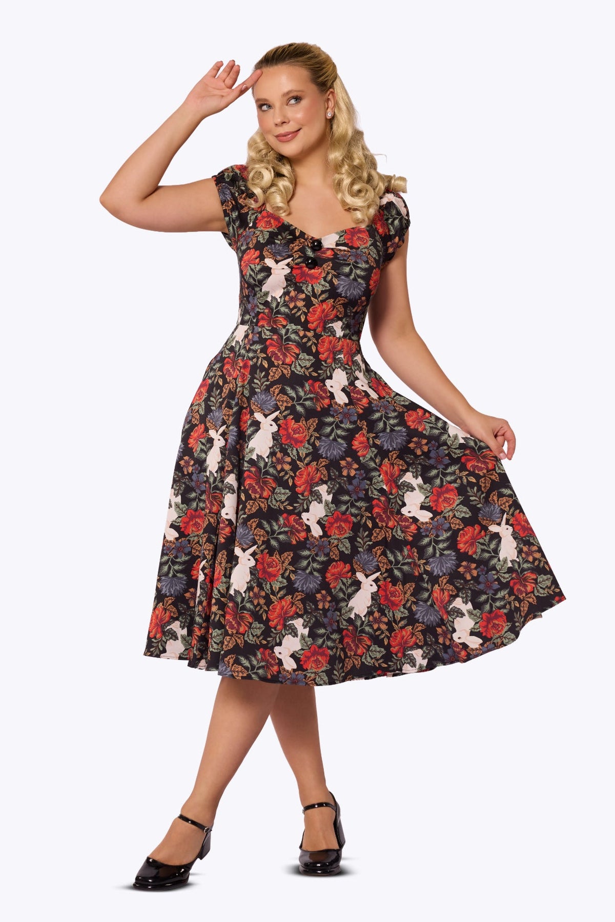 Dolores Forest Floral Doll Dress