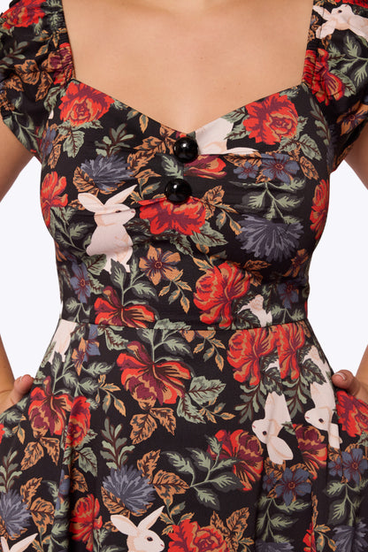 Dolores Forest Floral Doll Dress