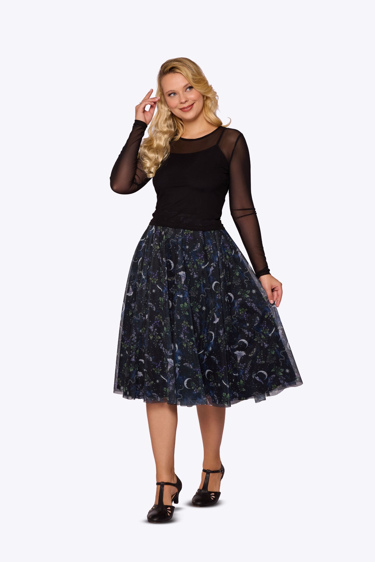 Iris Celestial Poion Garden Skirt