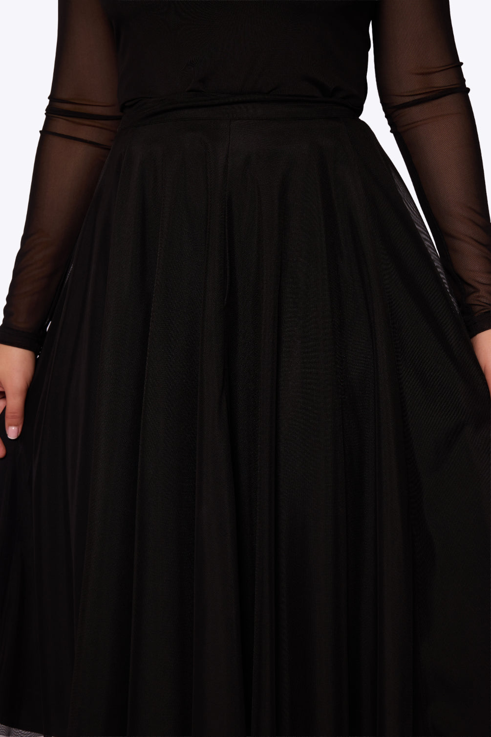 Iris Black Tulle Skirt
