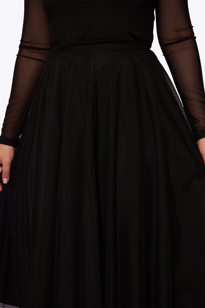 Iris Black Tulle Skirt