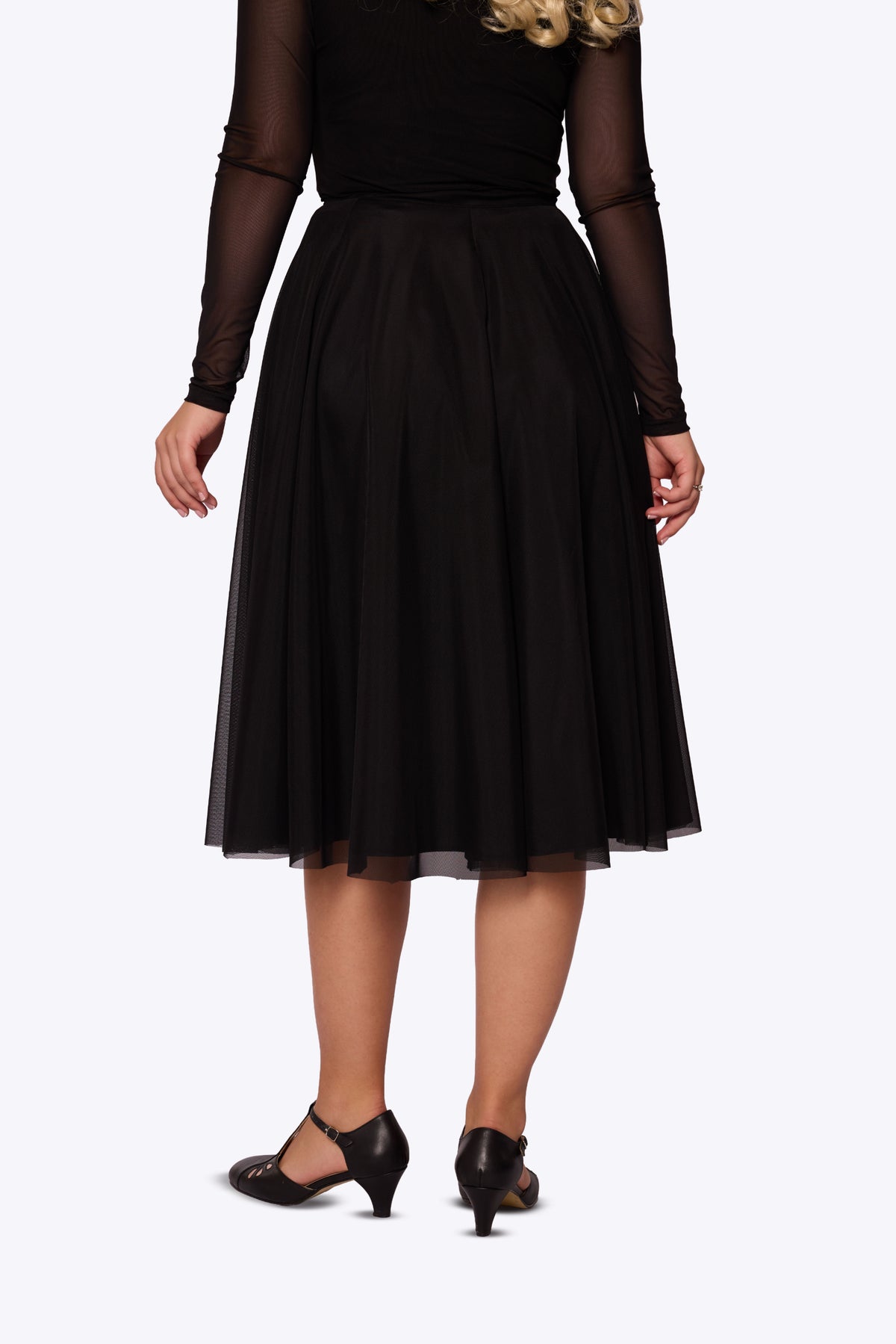Iris Black Tulle Skirt