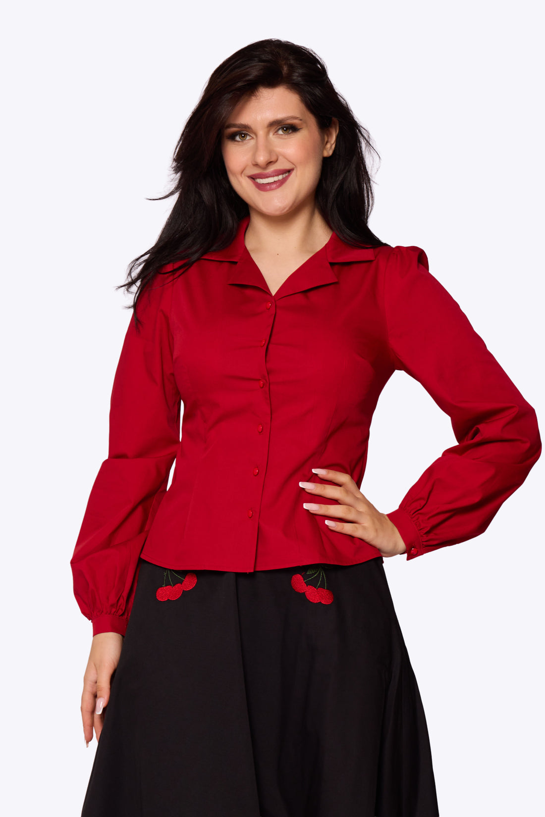 Jerry Vintage Rosewood Blouse