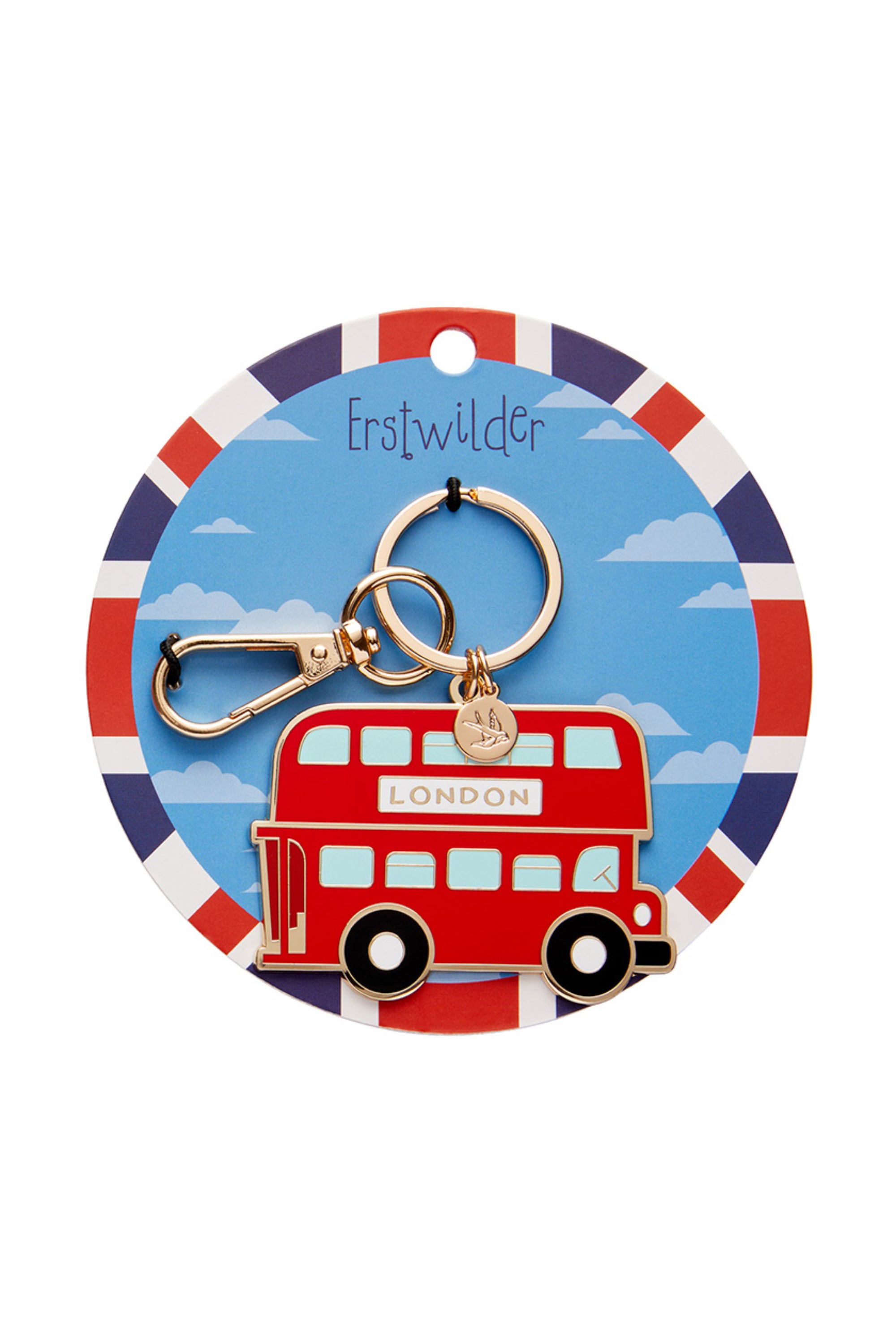 Erstwilder Double-Decker Enamel Key Ring
