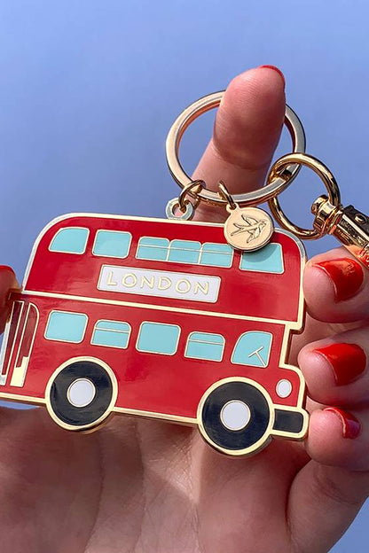 Erstwilder Double-Decker Enamel Key Ring