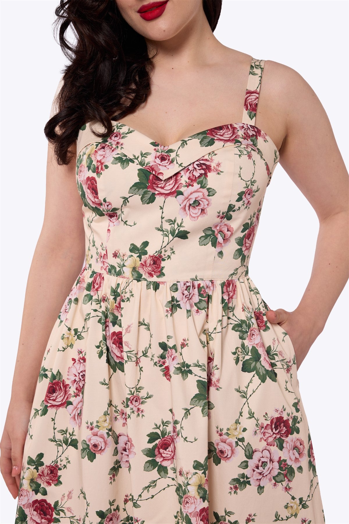 pink rose swing dress Rosy Petal Swing Dress in Pink