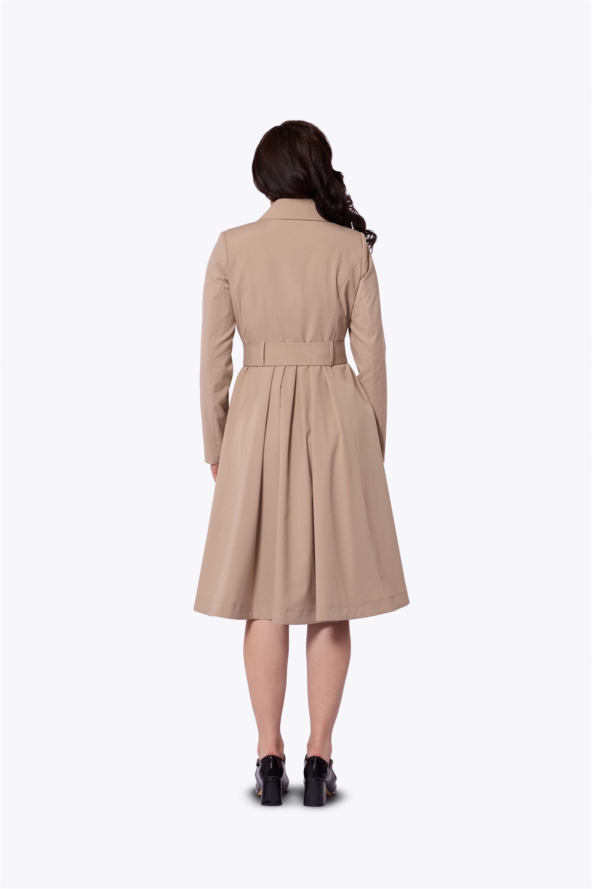 Korrina Cream Swing Trench Coat