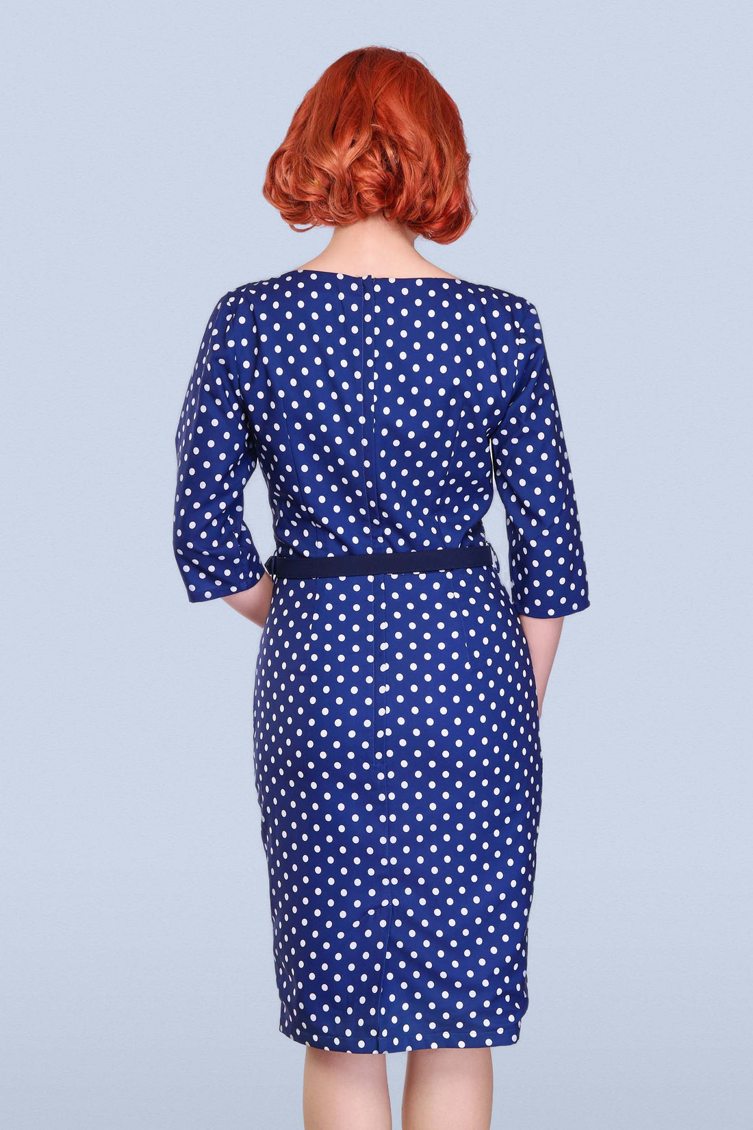 Patty Polka Pencil Dress