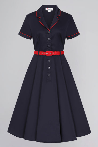 Christine Navy Dress