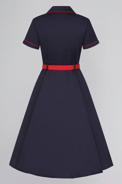 Christine Navy Dress