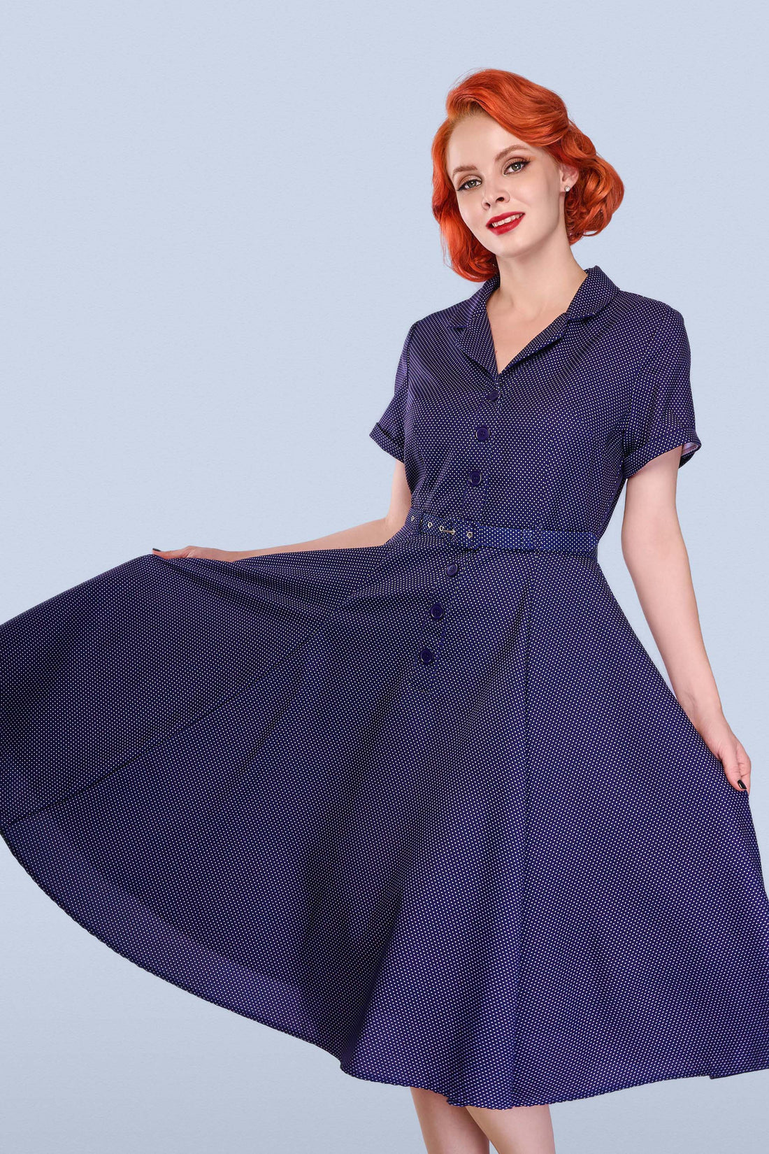 Christine Mini Polka Dress