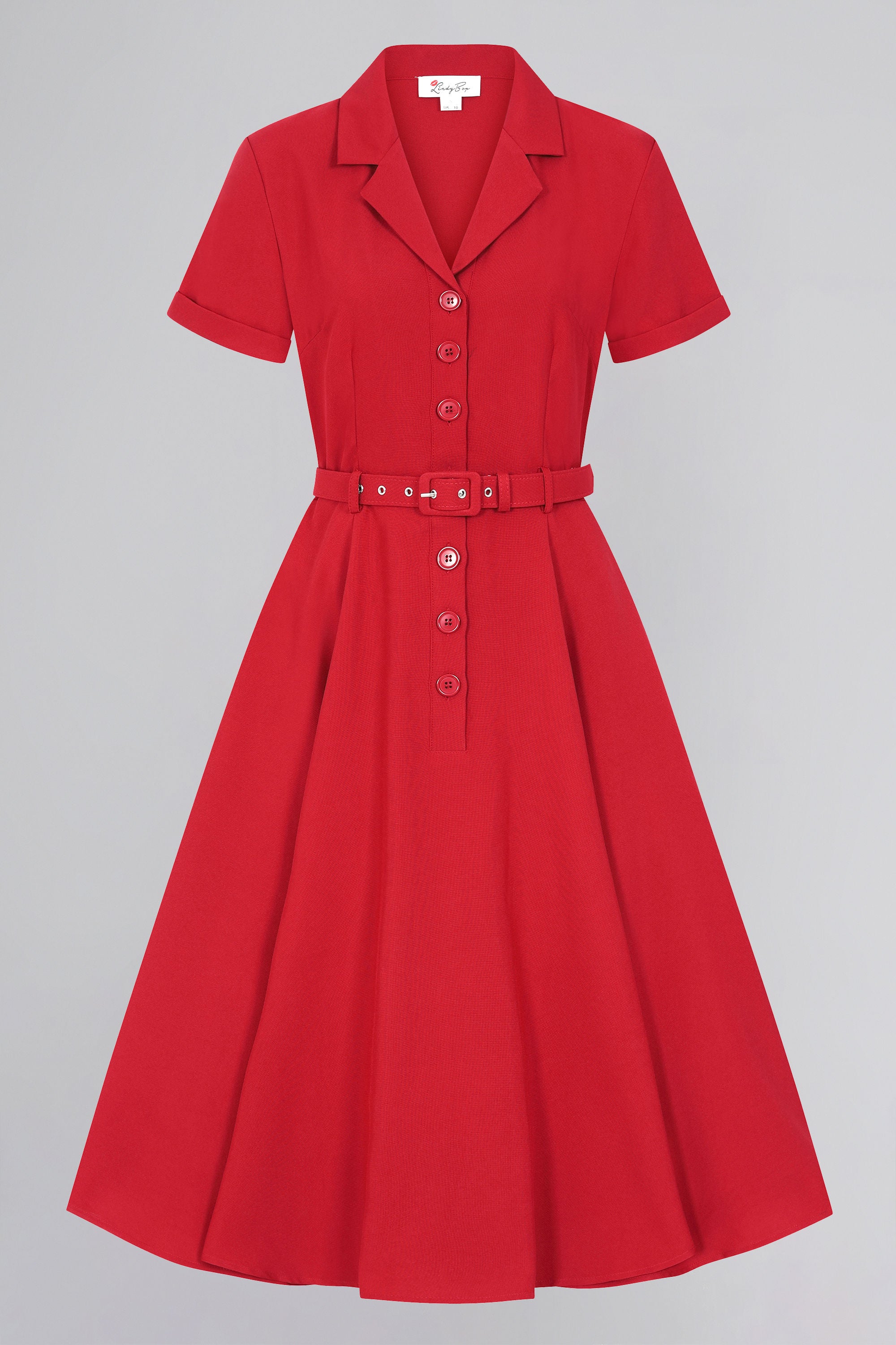 Christine Plain Flared Dress