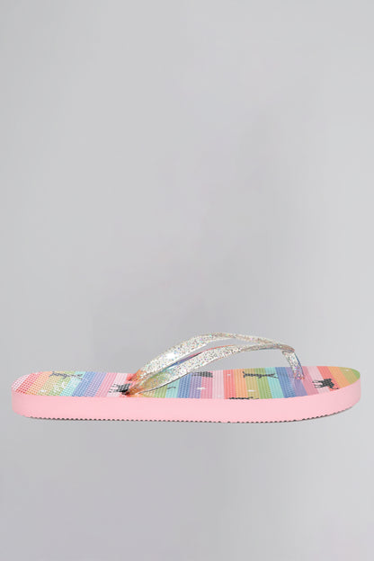 Lola Rainbow Cat Flip Flops