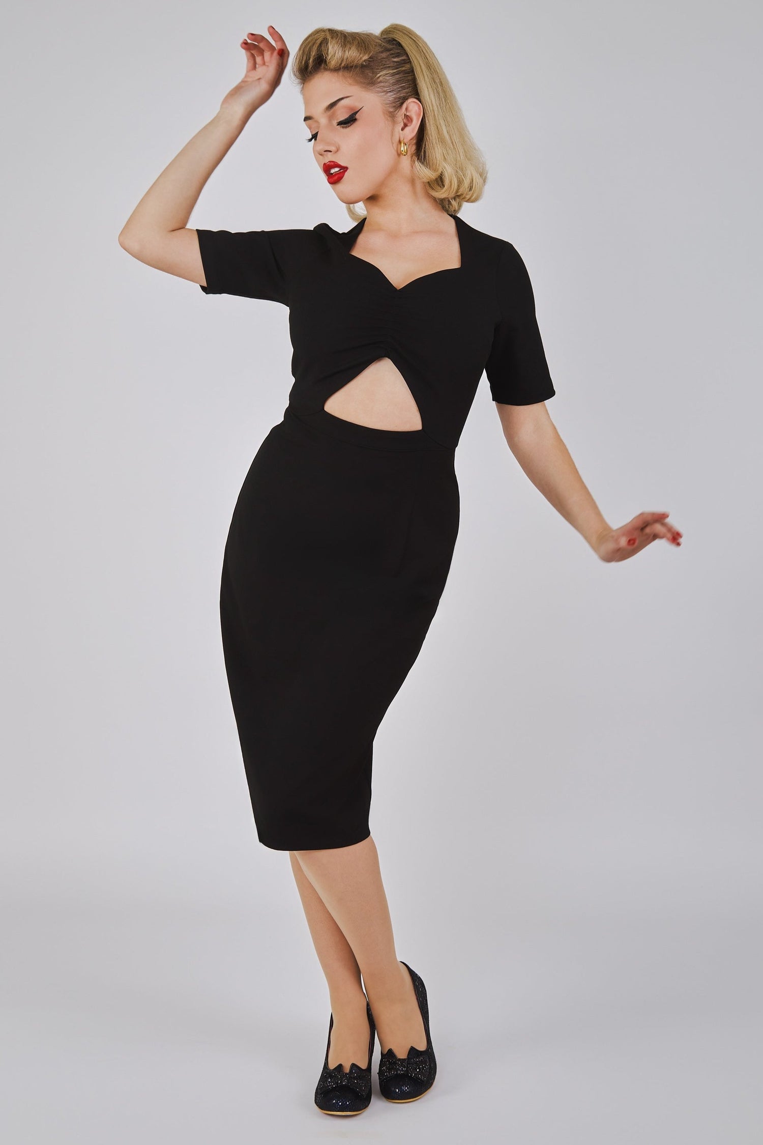 black plain dress Plain Black Tiered SunDress Maxi