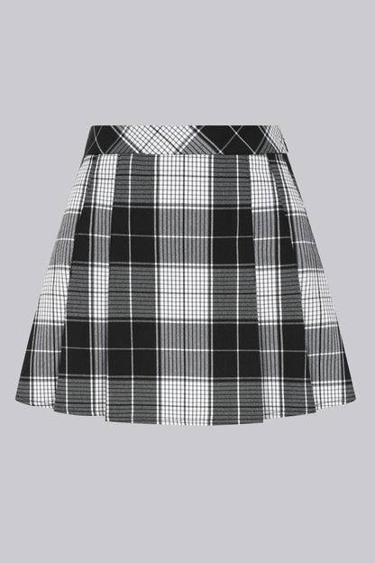 Lauren Box Pleated Mini Skirt