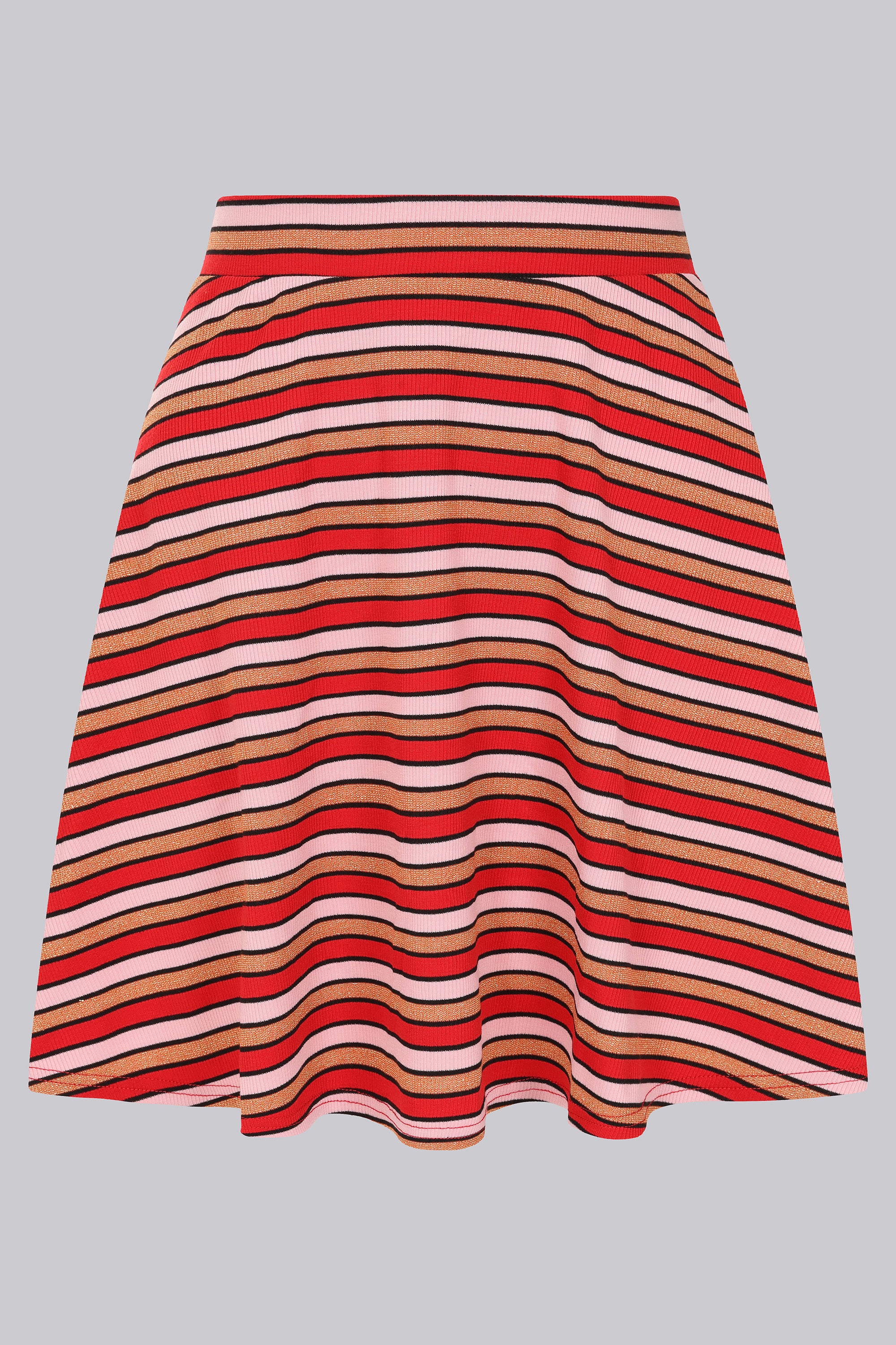 Mara Stripe Skater Skirt