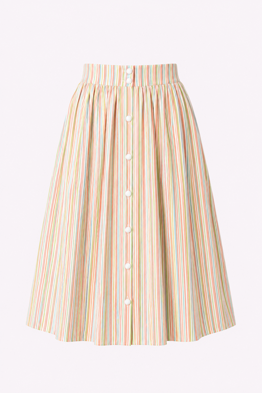 Marianna Pastel Stripe Swing Skirt