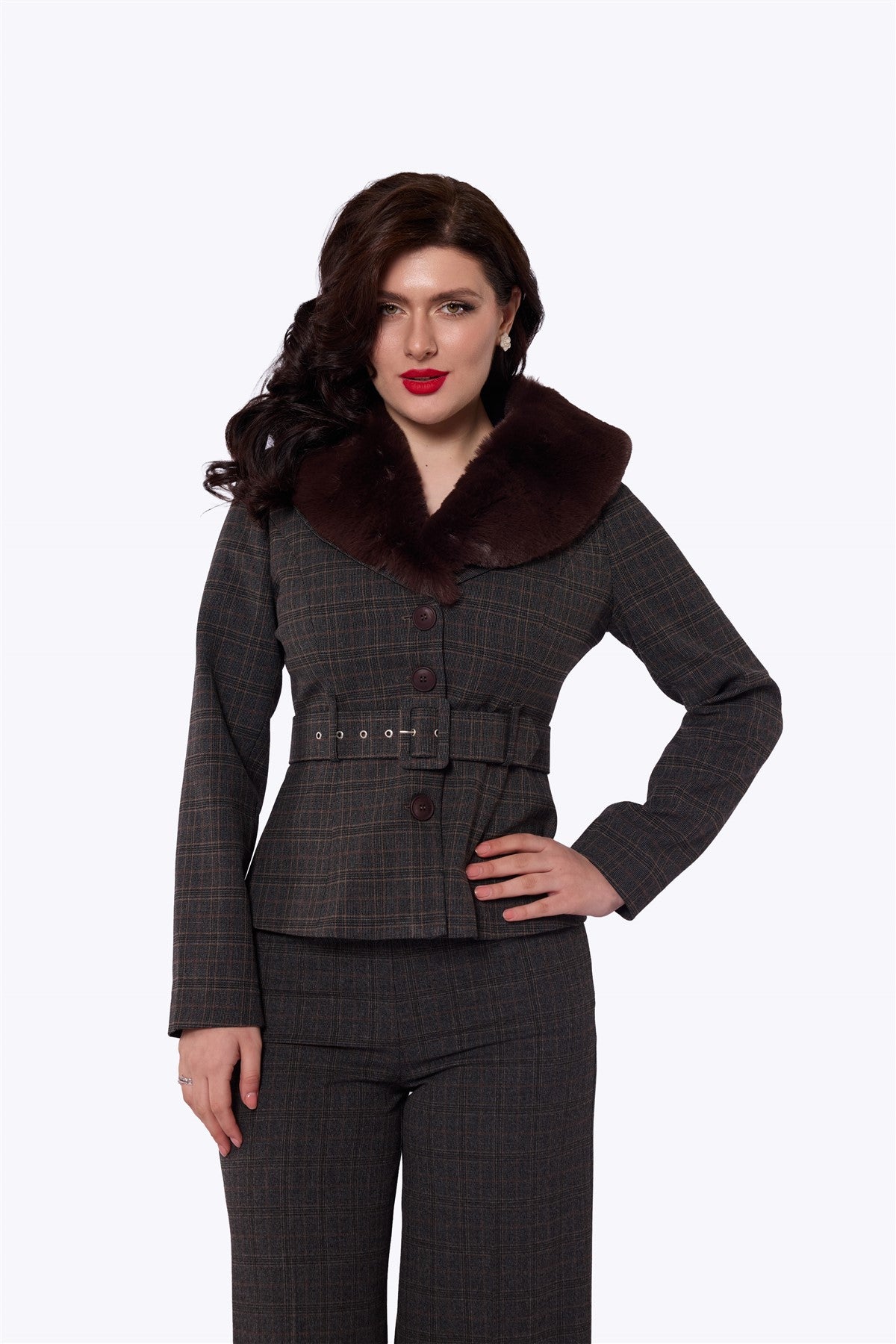 Molly Professor Heritage Check Jacket