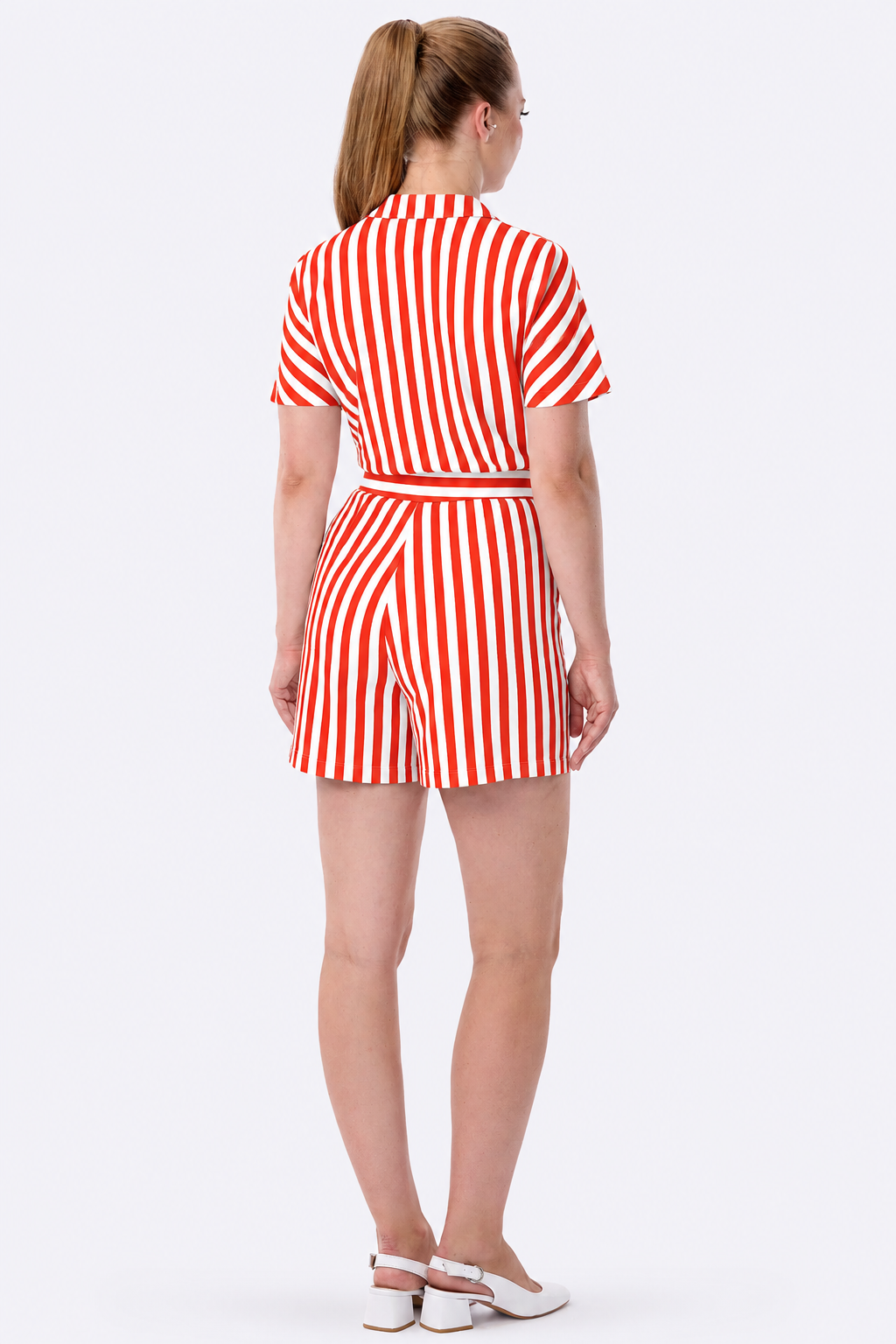 Nancy Red Stripe Shorts