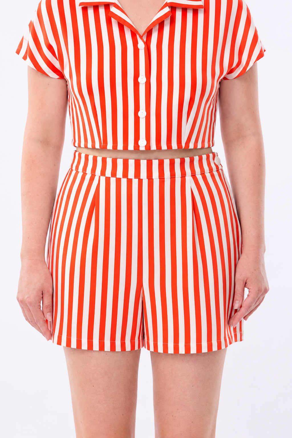 Nancy Red Stripe Shorts