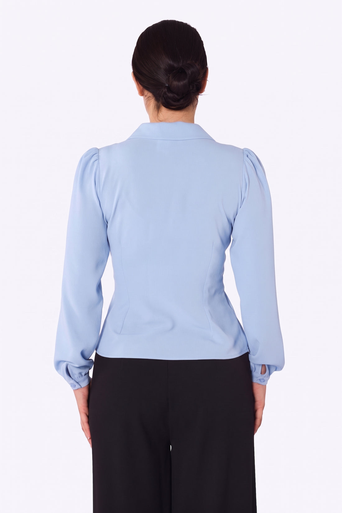 Pepper 40s Blouse Powder Blue