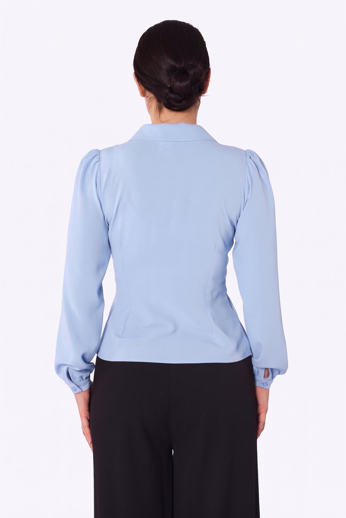 Pepper 40s Blouse Powder Blue