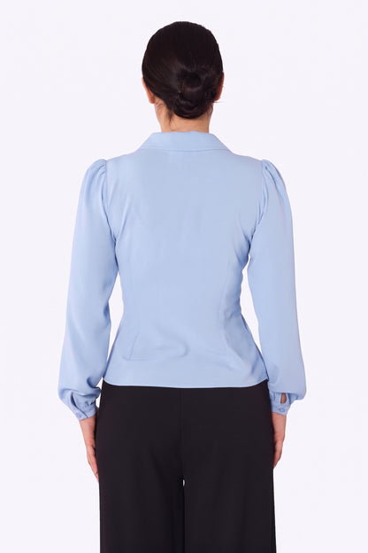 Pepper 40s Blouse Powder Blue