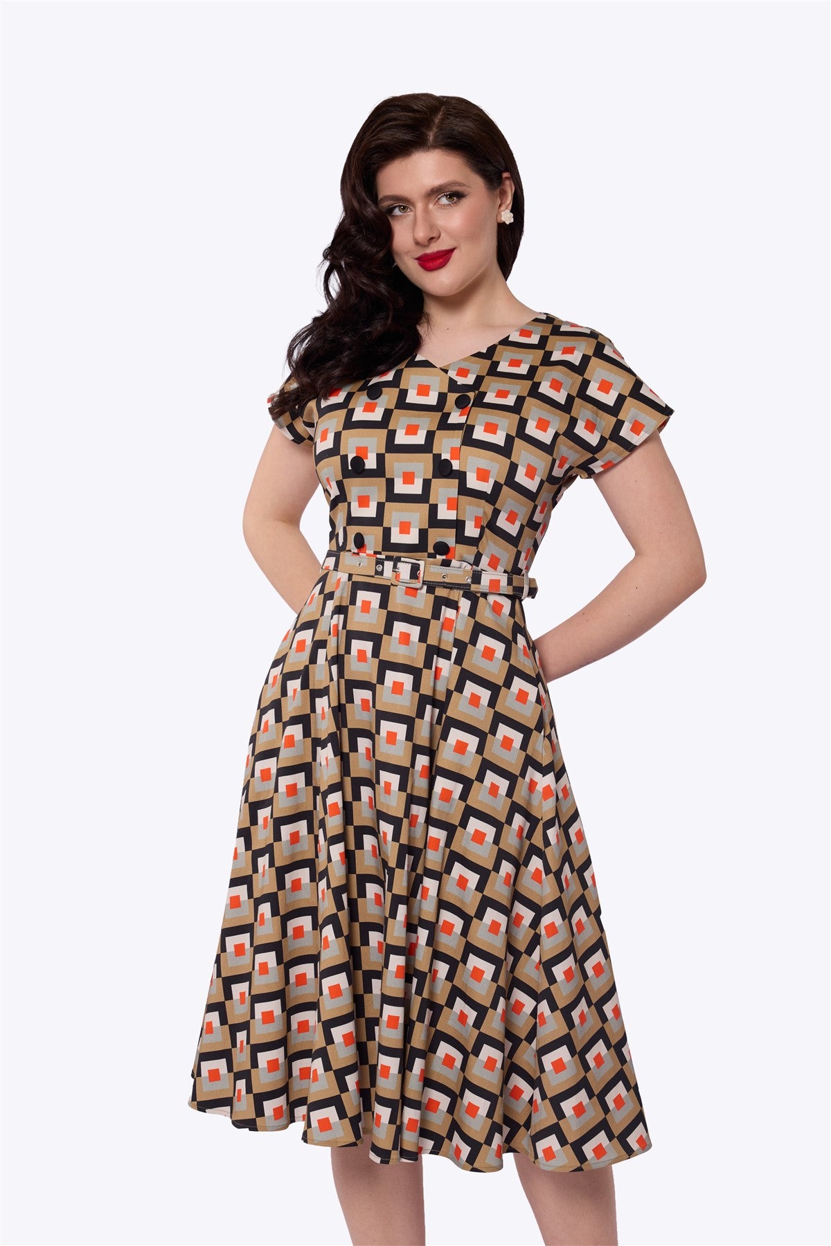 Regency Mosaic Swing Dress