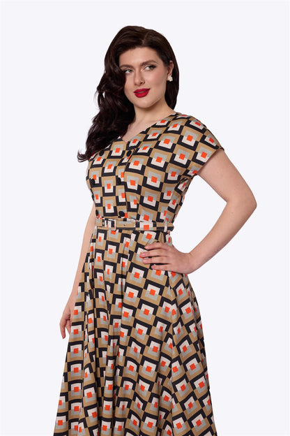 Regency Mosaic Swing Dress