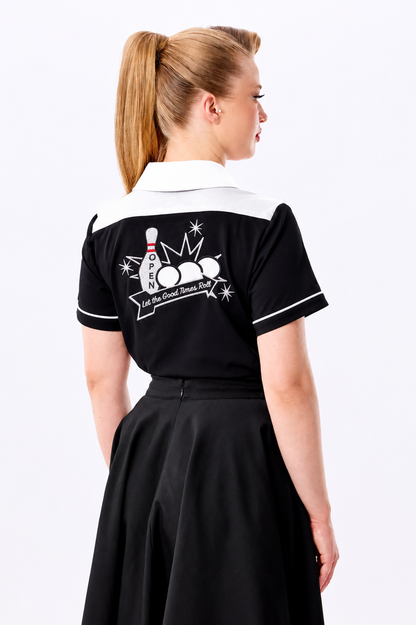 Rita Strike! Black Bowling Shirt