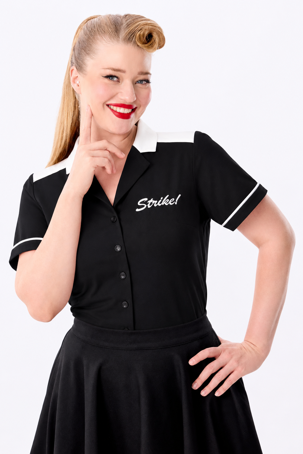 Rita Strike! Black Bowling Shirt