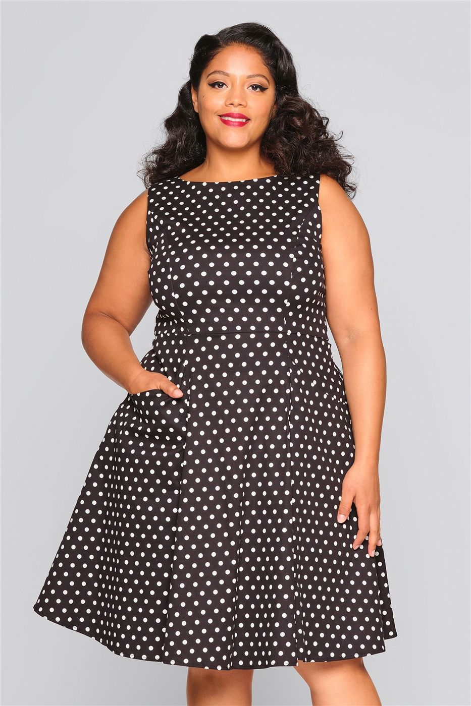 Hepburn Polka Dot Doll Dress