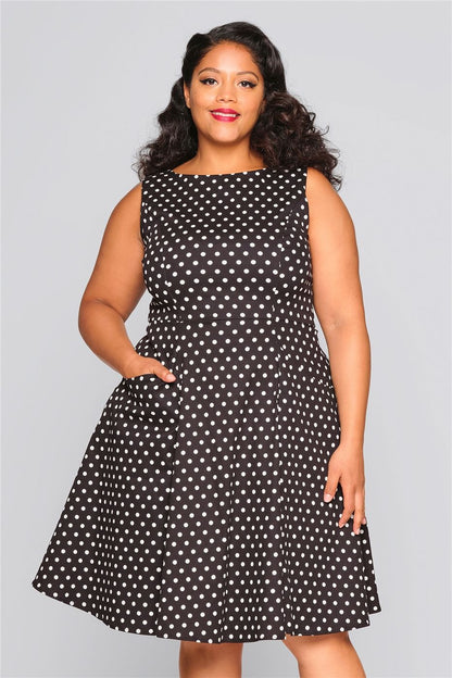 Hepburn Polka Dot Doll Dress