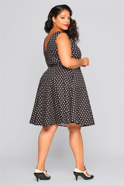 Hepburn Polka Dot Doll Dress