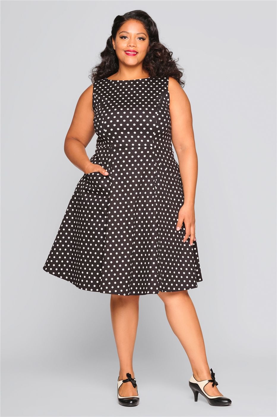 Hepburn Polka Dot Doll Dress