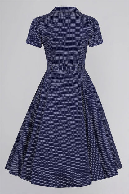 Caterina Mini Polka Dot Swing Dress