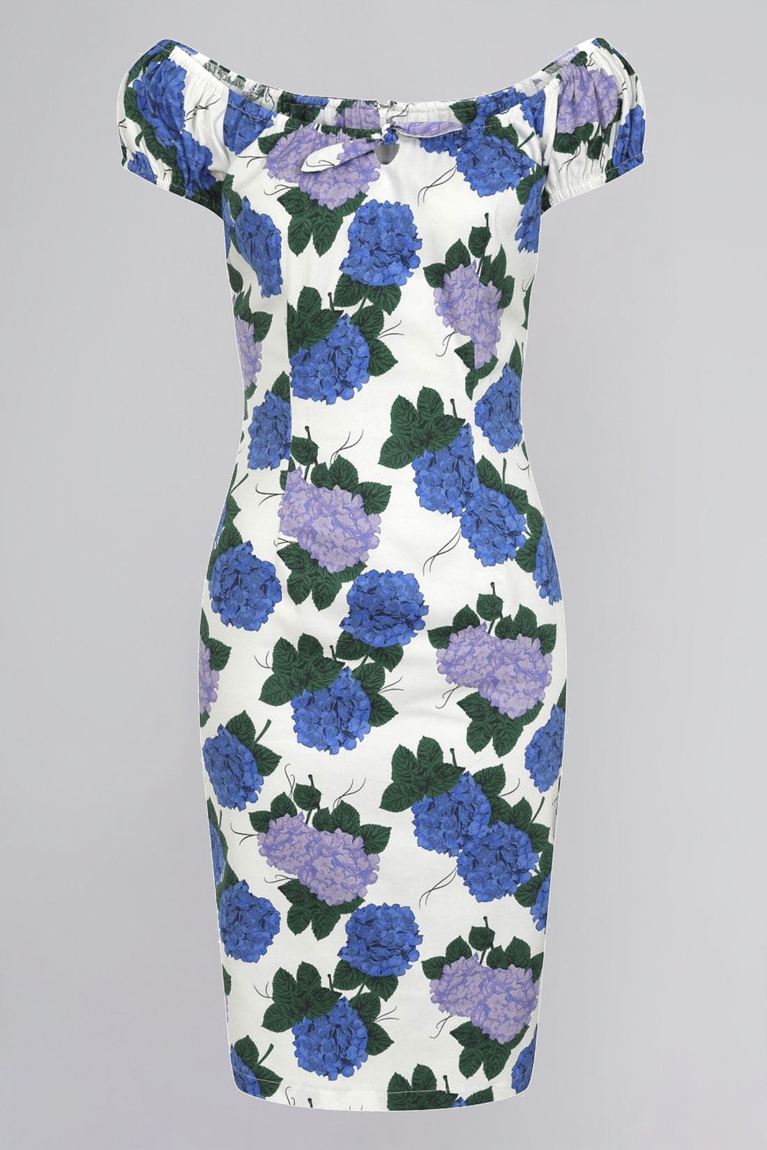 Lorena Hortensia Print Pencil Dress