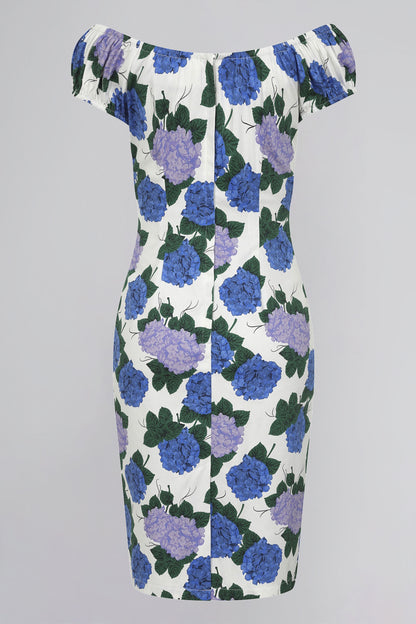 Lorena Hortensia Print Pencil Dress