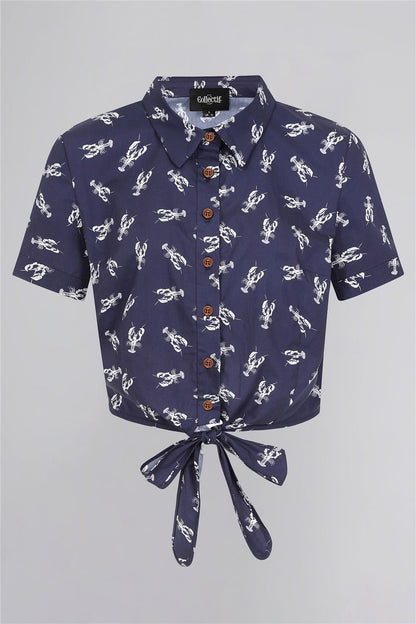 Sammy Lobster Tie Blouse