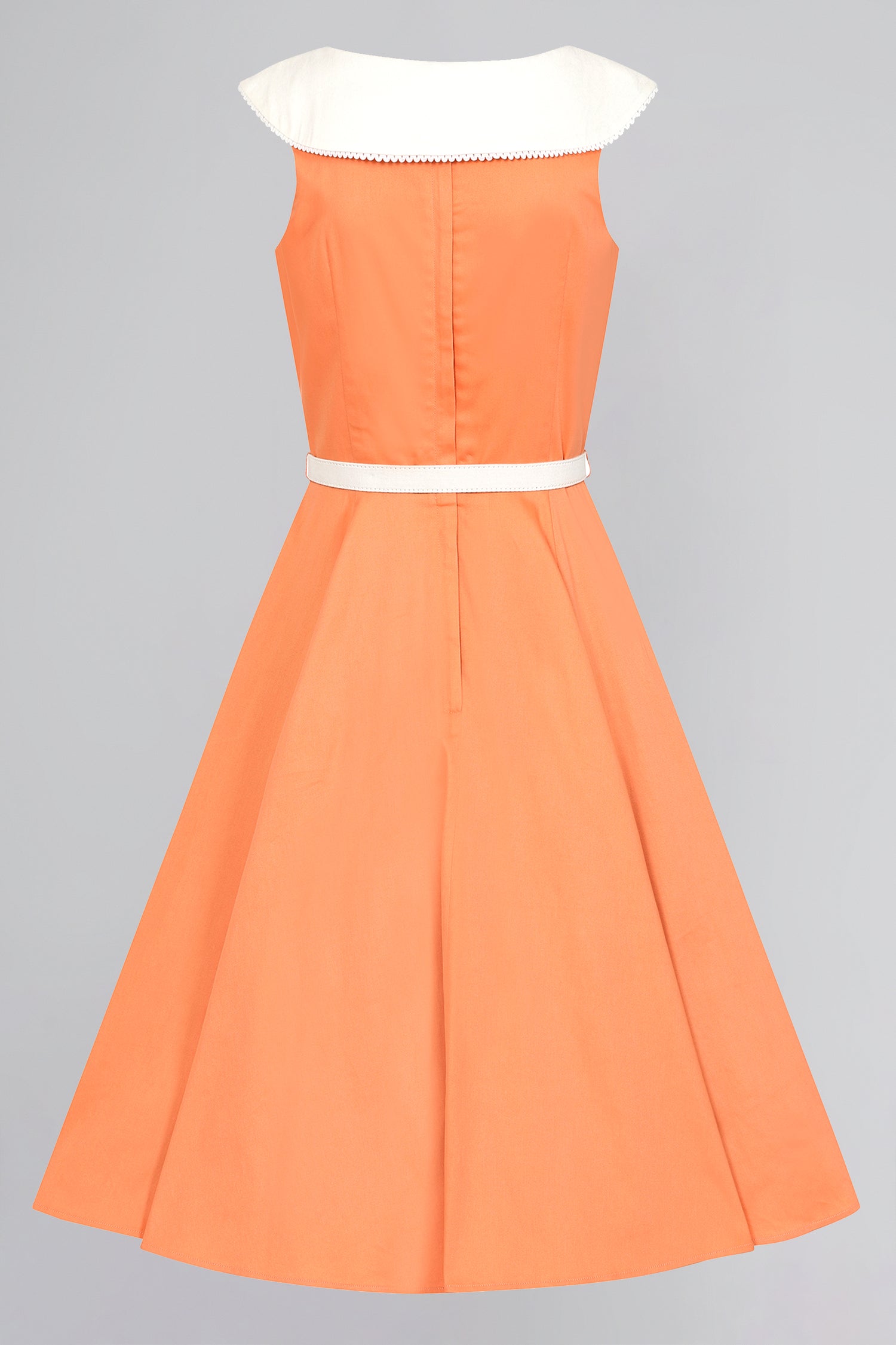 Betty Contrast Collar Swing Dress