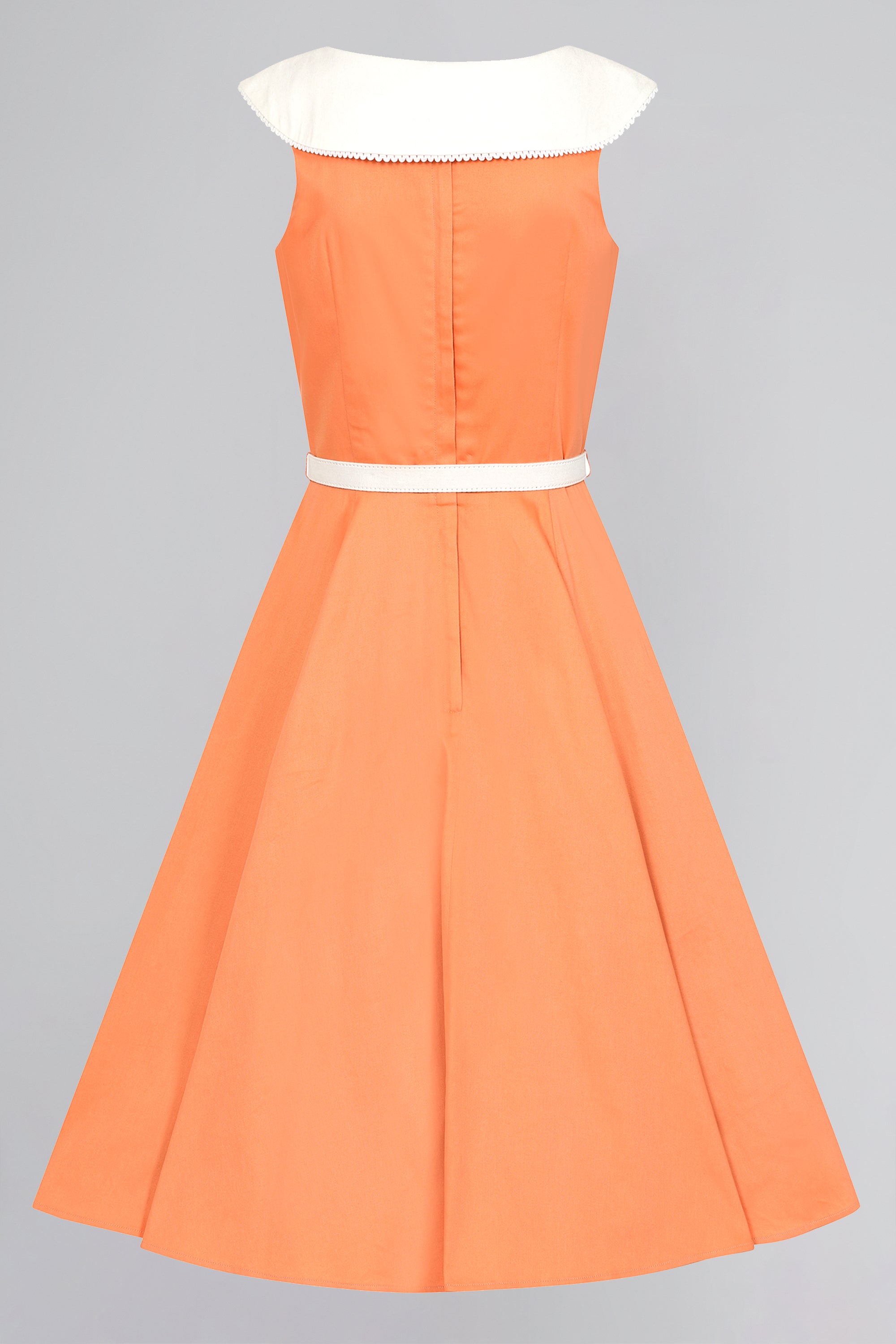 Betty Contrast Collar Swing Dress