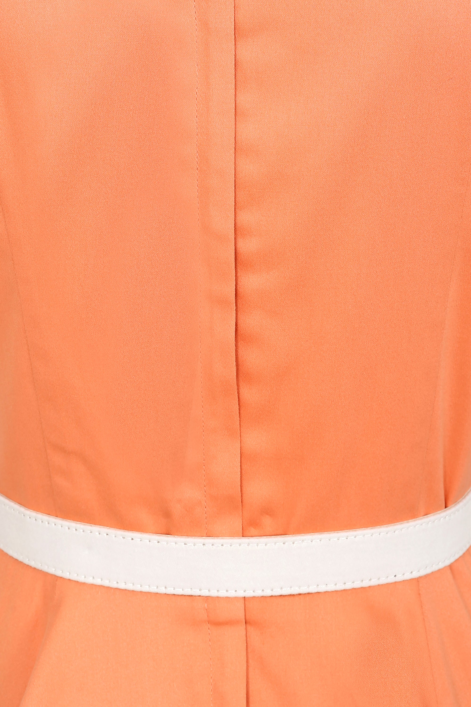 Betty Contrast Collar Swing Dress