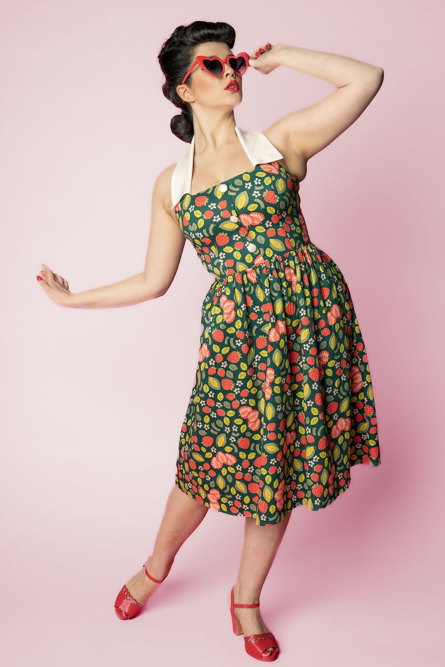 Waverly Strawberry Patch Swing Dress Waverly Strawberry Patch Swing Dress